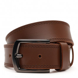 Borsa Leather Ремінь  V1115FX58-brown чоловічий шкіряний коричневий під джинси