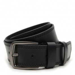 Borsa Leather Ремінь  V1125GX24-black чоловічий шкіряний чорний під джинси широкий 4,5 см