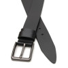 Borsa Leather Ремінь  V1125GX09-black чоловічий шкіряний чорний під джинси - зображення 2