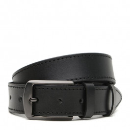 Borsa Leather Ремінь  V1125GX18-black чоловічий шкіряний чорний під штани
