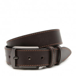 Borsa Leather Ремінь  V1125GX19-brown чоловічий шкіряний коричневый під штани