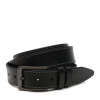 Borsa Leather Ремінь  V1125GX40-black чоловічий шкіряний чорний під штани - зображення 1