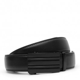 Borsa Leather Ремінь  V1GKX01-black чоловічий шкіряний чорний під штани із пряжкою автомат