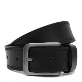 Borsa Leather Ремінь  V1FX29-black чоловічий шкіряний чорний під джинси