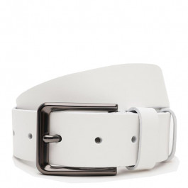 Borsa Leather Ремінь  V1125FX54-white чоловічий шкіряний білий під джинсы