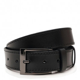 Borsa Leather Ремінь  V1125FX09-black чоловічий шкіряний чорний під штани
