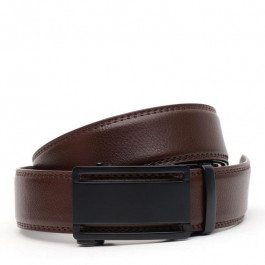 Borsa Leather Ремінь  V1GKX31-brown чоловічий шкіряний коричневий під штани з автоматичною пряжкою