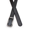 Borsa Leather Ремінь  V1GKX43-black чоловічий шкіряний чорний під штани - зображення 2