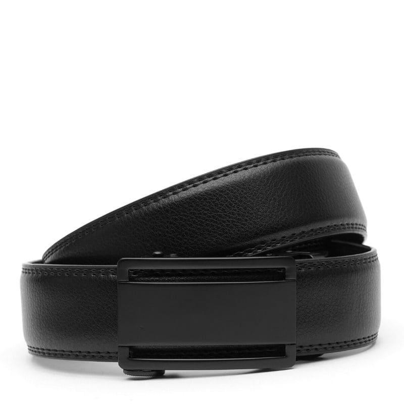 Borsa Leather Ремінь  V1GKX30-black чоловічий шкіряний чорний під штани - зображення 1