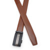 Borsa Leather Шкіряний ремінь з автоматичною пряжкою  V1GKX10-brown коричневий - зображення 2
