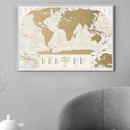1dea.me Скретч-карта мира Travel Map Geography World (Eng) (4820191130296)