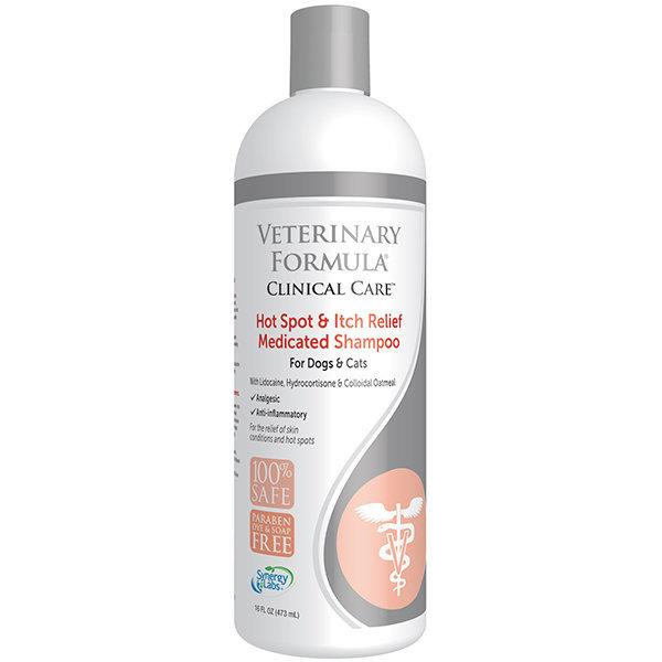 Veterinary Formula Шампунь  Hot Spot & Itch Relief Medicated Shampoo антиалергенний з лідокаїном, гідрокортизоном для с - зображення 1
