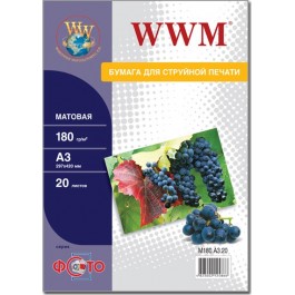 WWM 180г/м кв, А3, 20л (M180.A3.20)