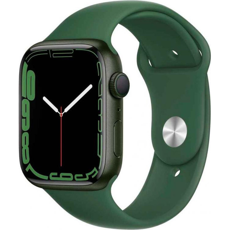Apple Watch Series 7 GPS 45mm Green Aluminum Case With Green Sport Band (MKN73) - зображення 1