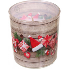 Admit Свічка у склянці  ароматична Christmas Wood 1338 (5908260638801)