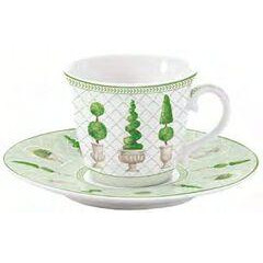 Easy Life Чашка для чаю з блюдцем Topiary 200мл R1174#TOPY