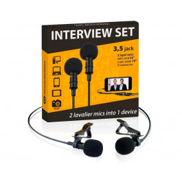 PowerDeWise Dual Lavalier Microphone Interview Set (X001R8EQ9V)