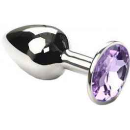 GYQ Анальная пробка с пурпурным кристаллом SWAROVSKI Silver Ametrine Small, серебряная (7770000131341)