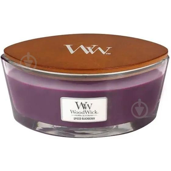 WoodWick Свеча ароматическая  Ellipse Spiced Blackberry 453 г (5038581057033) - зображення 1