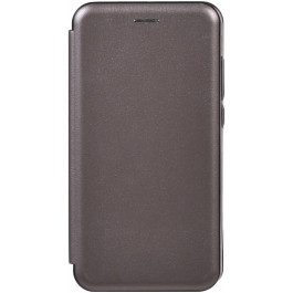 TOTO Book Rounded Leather Case Xiaomi Mi CC9/Mi 9 Lite Gray (F_103317)