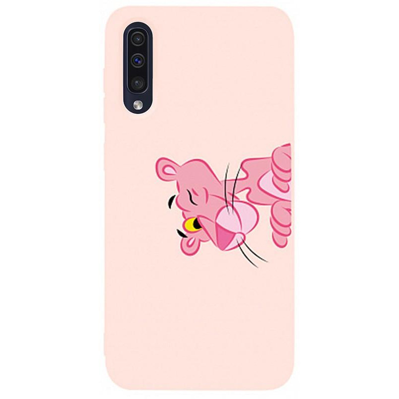 TOTO Matt TPU 2mm Print Case Samsung Galaxy A30s/A50/A50s #54 Pink Pantera Sand pink (F_95056) - зображення 1