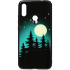 TOTO Night Light Print Glass Case Xiaomi Redmi Note 7 Full Moon (F_96135) - зображення 1