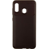 iPaky Carbon Fiber Series/Soft TPU Case Samsung Galaxy A20/A30 Brown - зображення 1