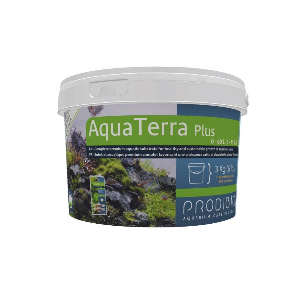 Prodibio Питательный грунт для аквариумов с растениями  AquaTerra Plus 3 кг + бактерии BacterKit Soil (359420 - зображення 1