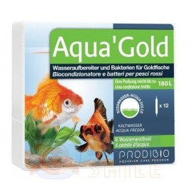 Prodibio Кондиционер и фильтрующие бактерии для аквариума с золотой рыбкой Aqua'Gold 12 ампул (3594200006506)