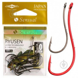 Mikado Sensual Ryusen W/Ring / Red / №04 / 10pcs (HS10059-4R)
