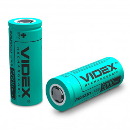   VIDEX 26650 5000mAh Li-ion 1шт (27301)