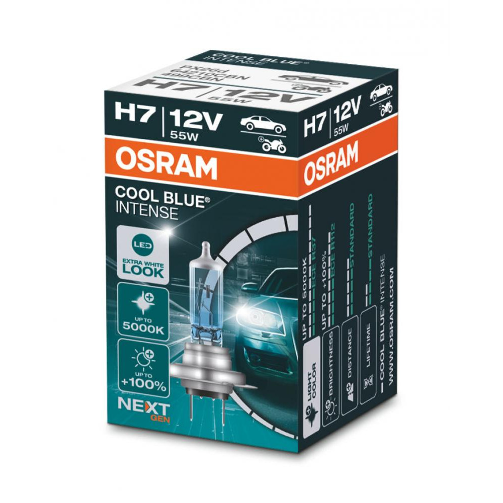 Osram H7 Next Gen Cool Blue Intense 12V 55W PX26d Box (64210CBN-FS) - зображення 1