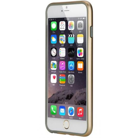 ROCK Duplex Slim Guard Bumper Gold iPhone 6 Plus (RDSGB6PLG) - зображення 1