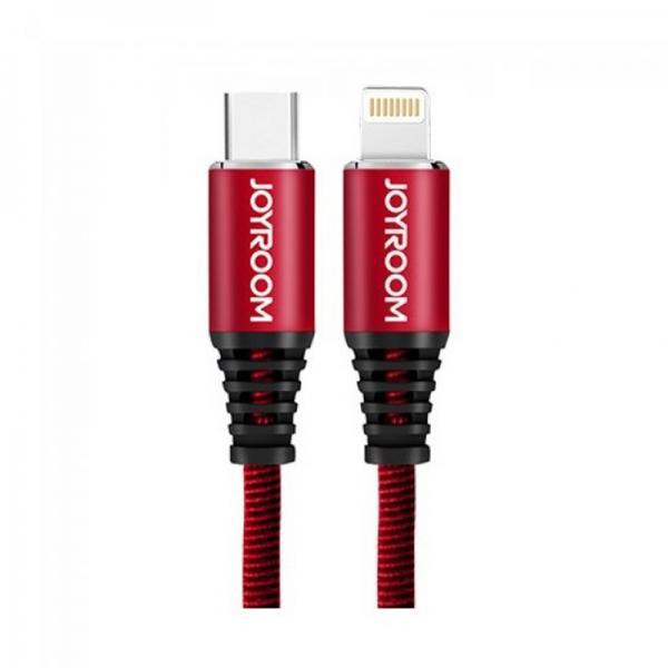 Joyroom Armour S-L316 Lightning to USB-C 1m Red - зображення 1