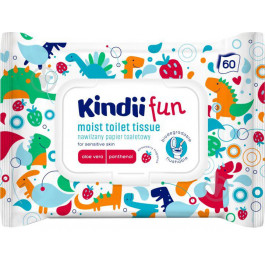 Cleanic Влажная туалетная бумага  Kindii Fun 60 шт (5900095025795)