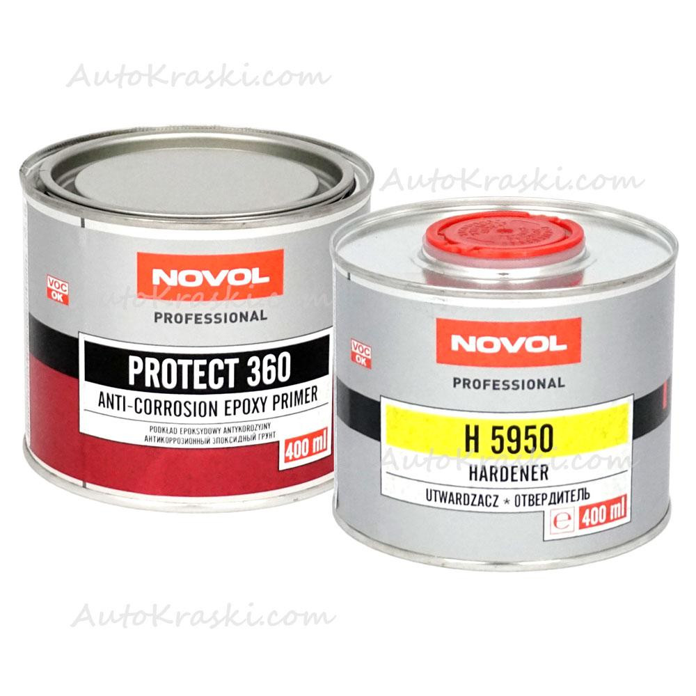 NOVOL Novol Protect 360 Грунт епоксидний сірий 0,4 л + 0,4 л Затверджувач H5950 - зображення 1