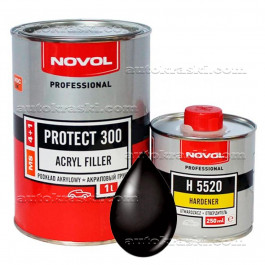 NOVOL NOVOL PROTECT 300 Акриловий ґрунт 4+1 чорний 1л + 0,25л Затверджувач H5520