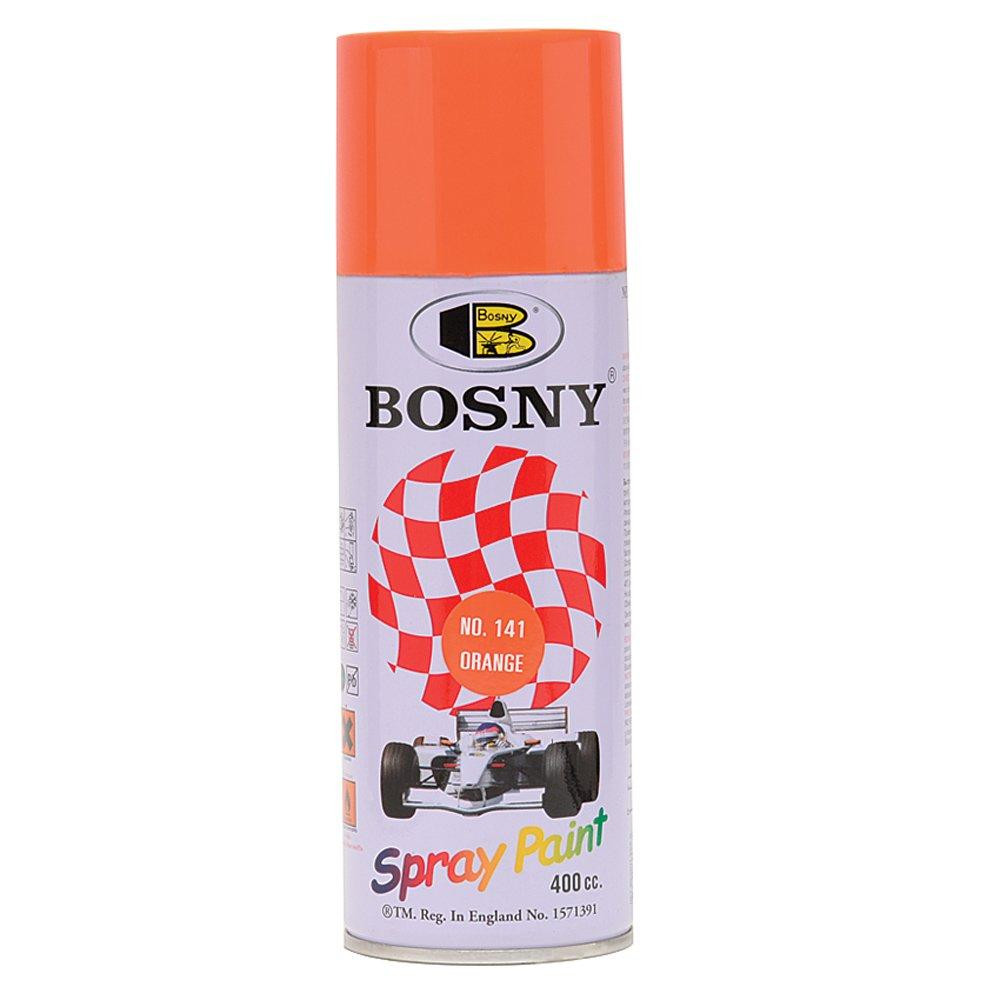 Bosny Фарба аерозольна акрилова Bosny №141 помаранчева (RAL 2009) 400 мл - зображення 1