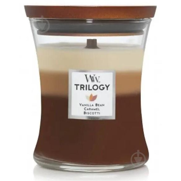 WoodWick Свічка ароматична  Medium Trilogy Cafe Sweets 275 г (5038581054247) - зображення 1