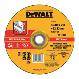 DeWALT Круг отрезной DeWALT, черный / цветной металл, 230 x 3.0 x 22.23 мм
