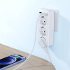 XO WL08 Smart Wall Plug Conversion Socket + 2 USB 2.4A White - зображення 4
