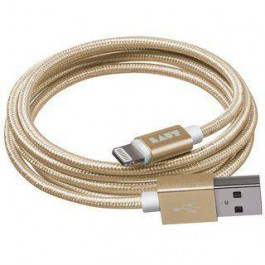 LAUT USB Cable to Lightning 1.2m Gold (_LKM_LTN1.2_GD)