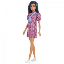 Mattel Barbie "Модница" в платье с принтом под змеиную кожу (GXY99)