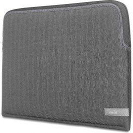 Moshi Pluma Designer Laptop Sleeve for MacBook Pro 13" Herringbone Gray (99MO104052)