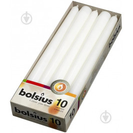 Bolsius Набір свічок 10 шт. білий 17х2 см (8711711459019)