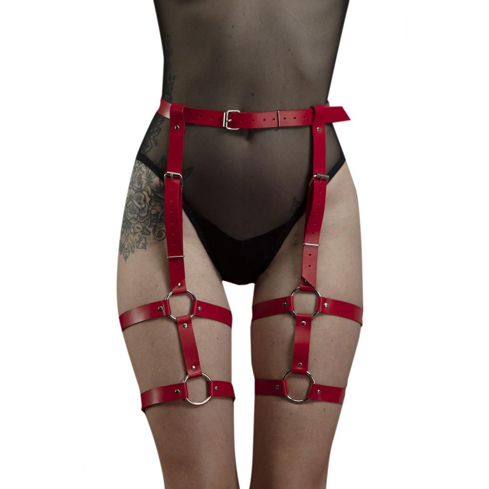 Bijoux Pour Toi Гартеры Feral Feelings Garter SO3449, красные (7770000272754) - зображення 1