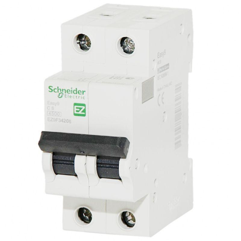 Schneider Electric Easy9 2 п., 6А, С (EZ9F34206) - зображення 1