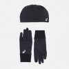 Asics Комплект шапка+рукавички  RUNNING PACK 3013A035-001 р.XS чорний - зображення 1