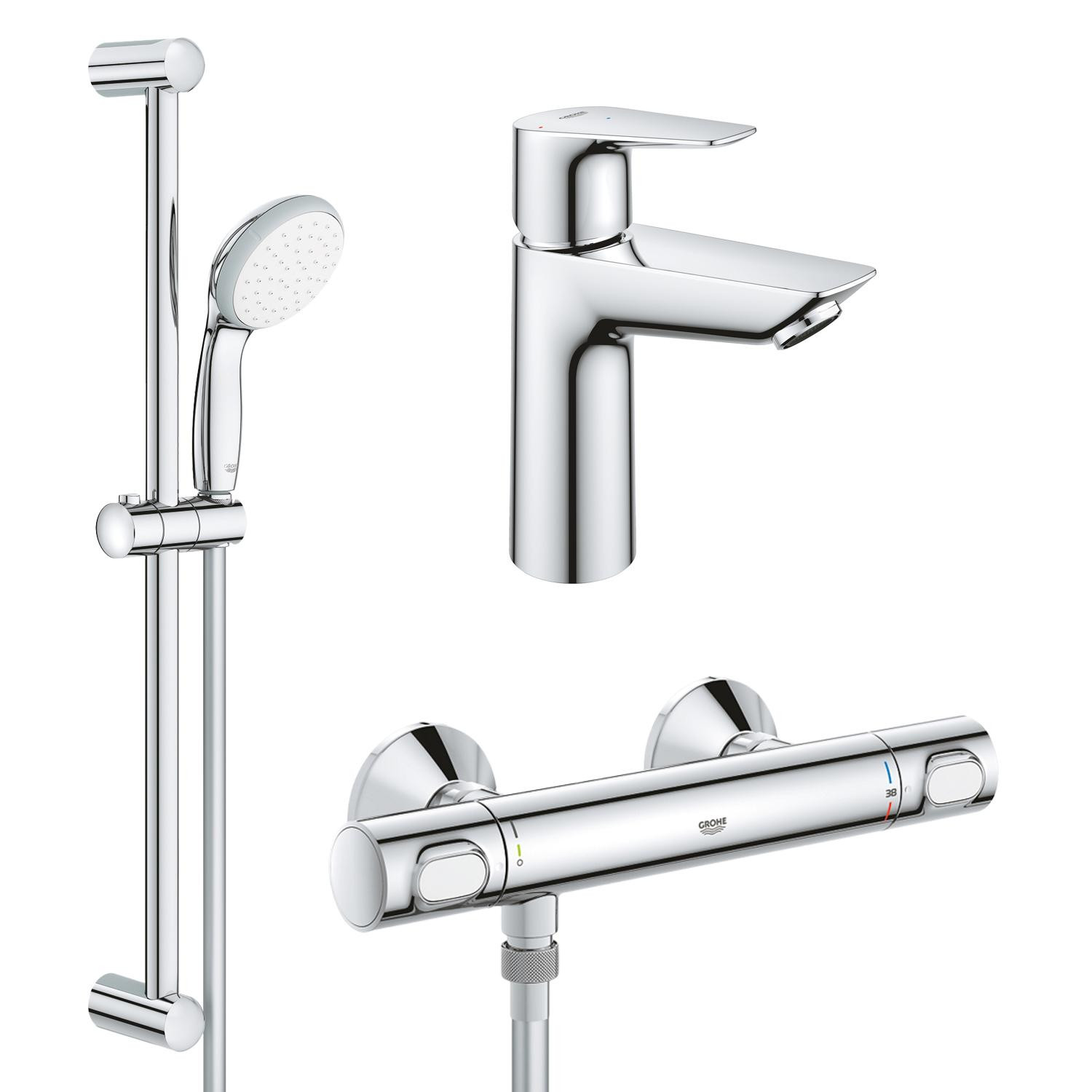 GROHE QuickFix Precision Flow&Start Edge ColdStart UA202503TE - зображення 1