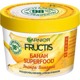 Garnier Маска  Fructis Super Food Банан Екстраживлення для дуже сухого волосся 390 мл